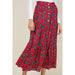 Paisley Printed Midi Skirt - Free Worldwide Shipping- Sew Royal US
