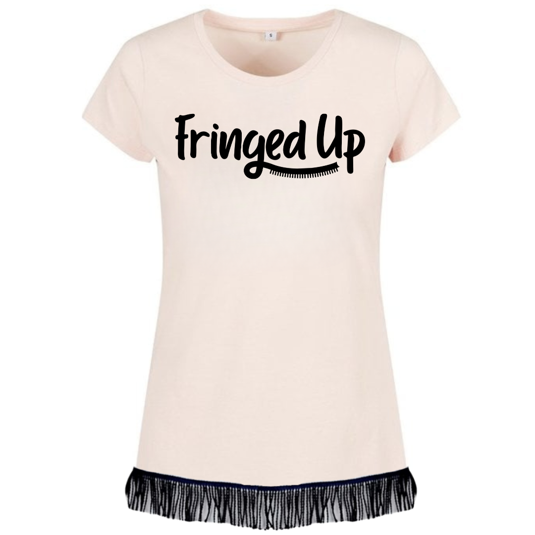 Fringed Up Women's T-shirt - Free Worldwide Shipping- Sew Royal US