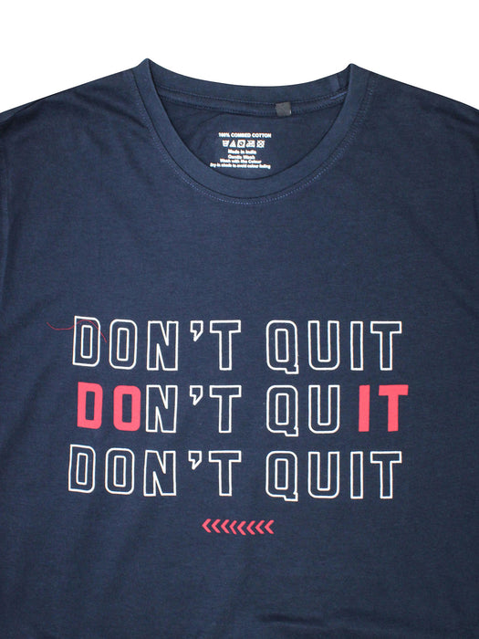Men's Don't Quit Long Sleeve T-Shirt with Fringes