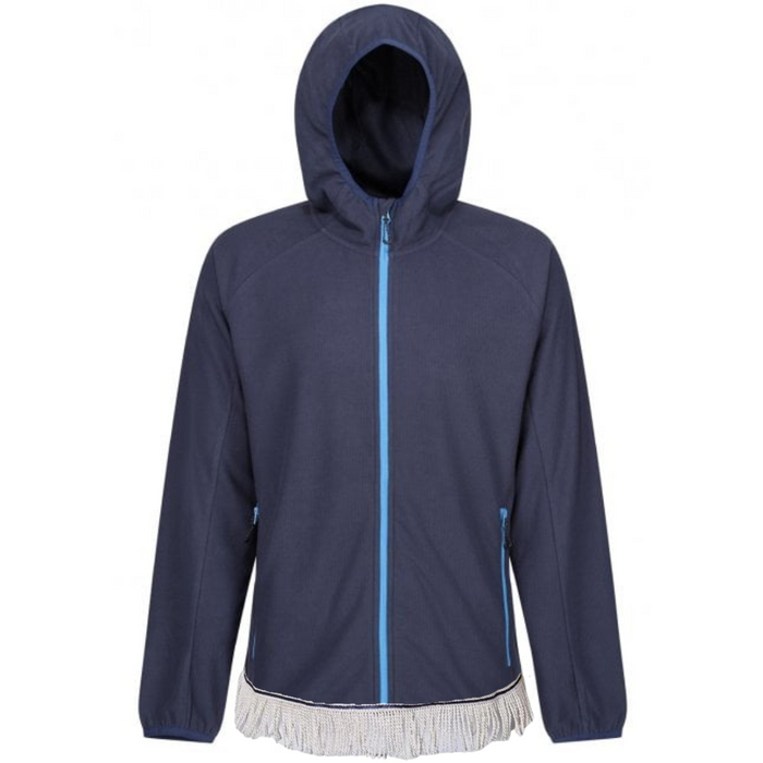 Hooded Full-Zip Fleece with Fringes