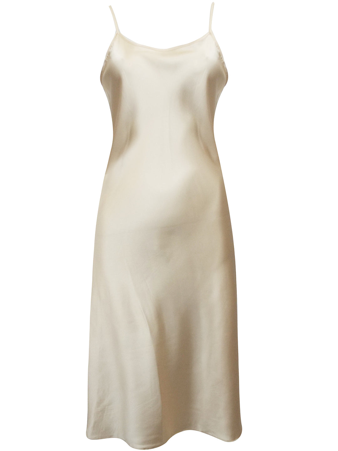 Satin Slip Midi Dress - Free Worldwide Shipping- Sew Royal US