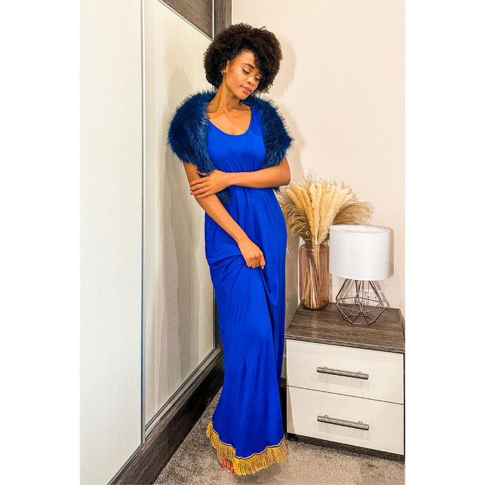 Solid Sleeveless Maxi Dress with Pockets