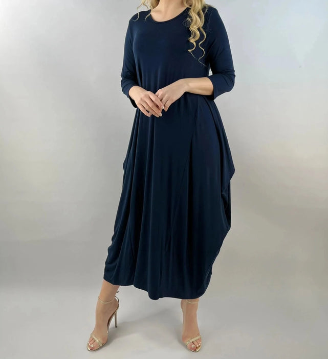 Lightweight 3/4 Sleeve Parachute Dress
