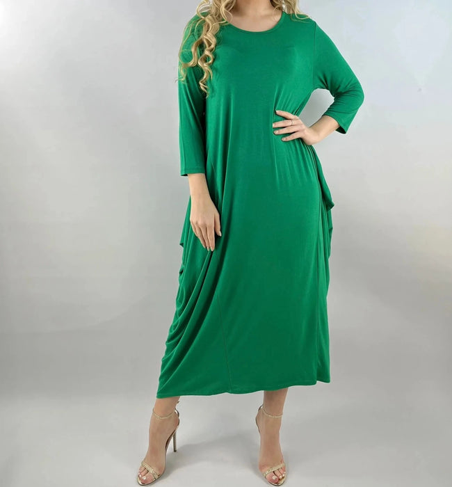 Lightweight 3/4 Sleeve Parachute Dress