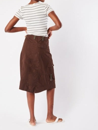 Cargo Midi Skirt with Pockets