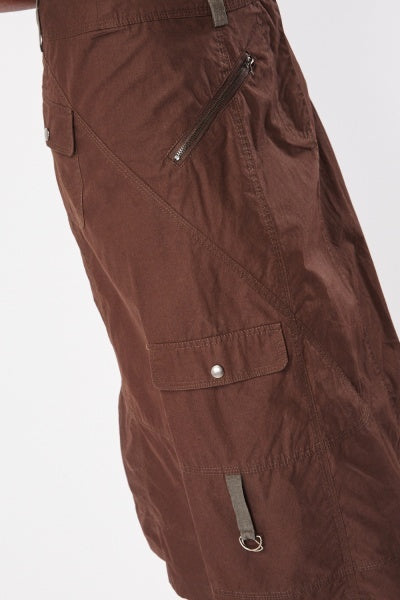 Cargo Midi Skirt with Pockets