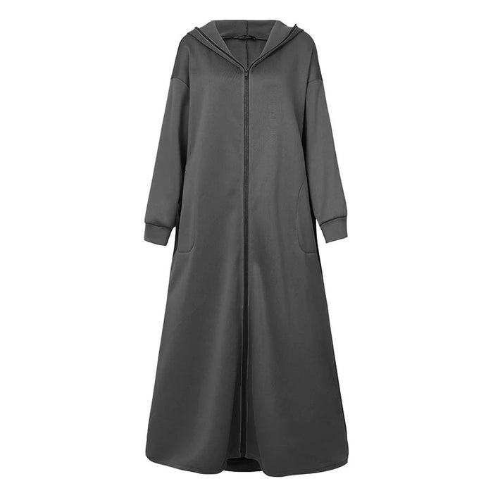 Women's Oversized Maxi Zipper Hoodie