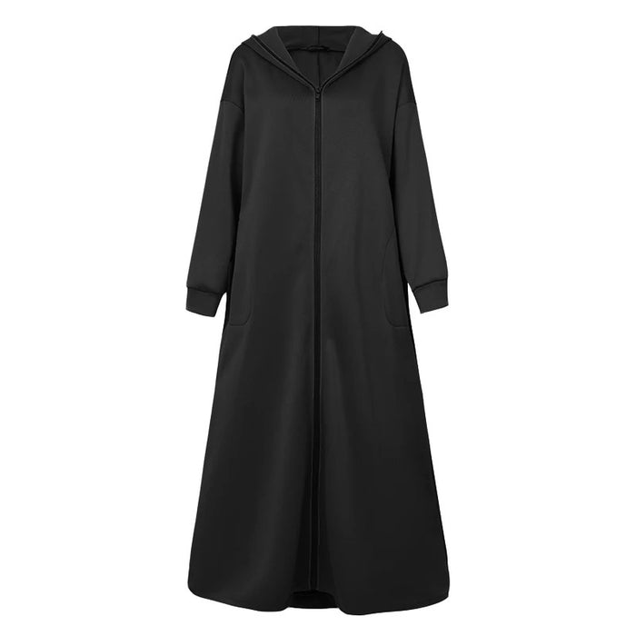 Women's Oversized Maxi Zipper Hoodie