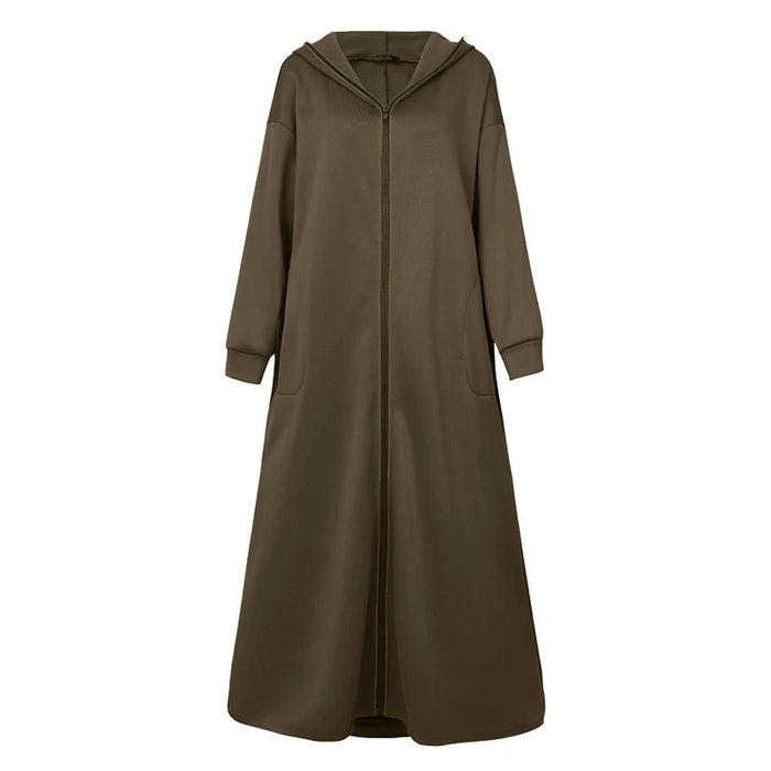 Women's Oversized Maxi Zipper Hoodie