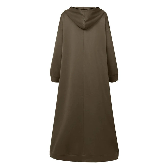 Women's Oversized Maxi Zipper Hoodie