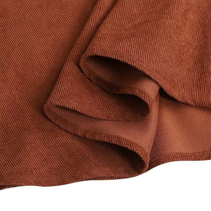 Corduroy Maxi Dress w/ Pockets