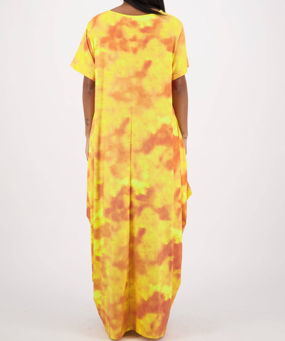 Israelite Woman Printed Maxi Dress With Pockets