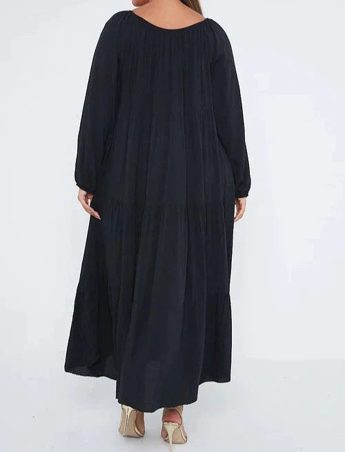 Long Sleeve Tiered Maxi Dress