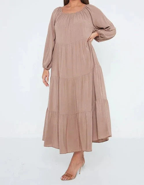 Long Sleeve Tiered Maxi Dress