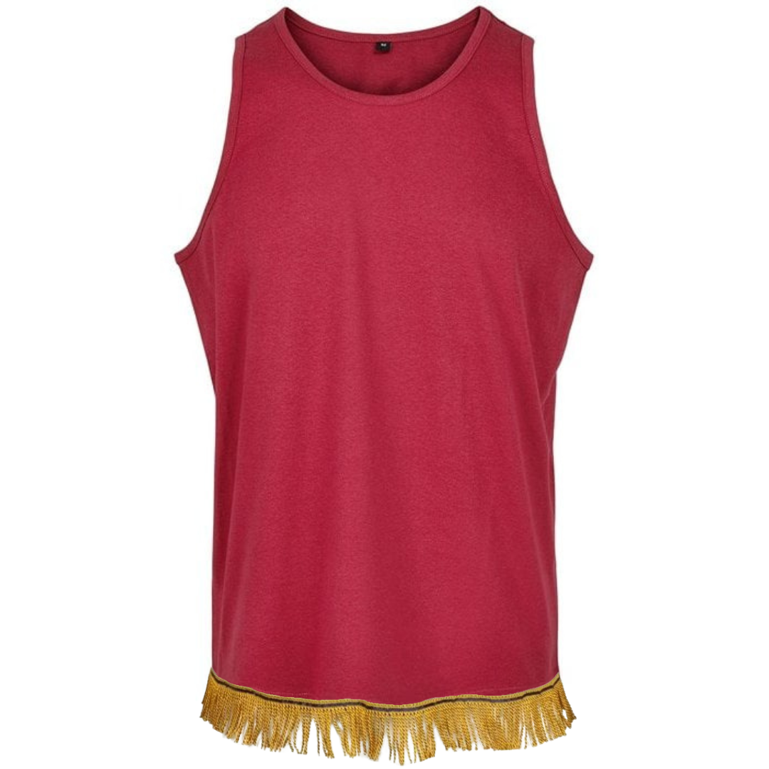 Men's Loose Fit Tank Top with Fringes - Free Worldwide Shipping- Sew Royal US