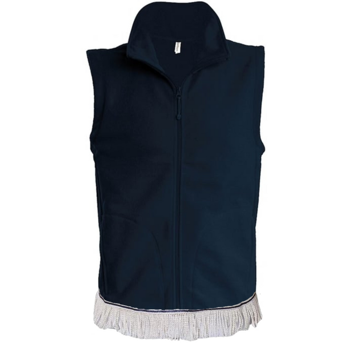 Men's Fleece Gilet with Fringes