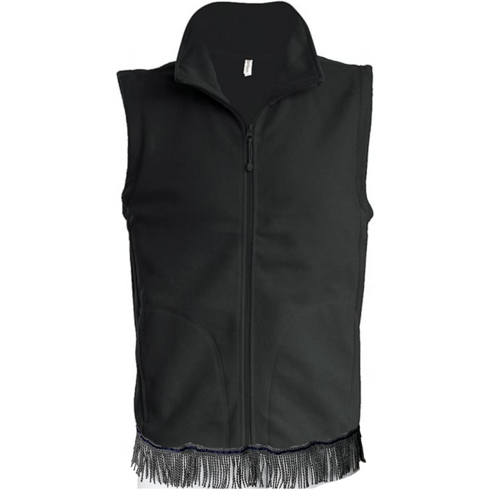 Men's Fleece Gilet with Fringes