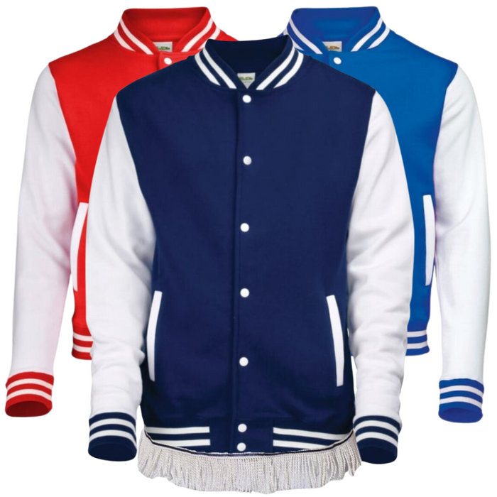 Men's Varsity Jacket with Fringes