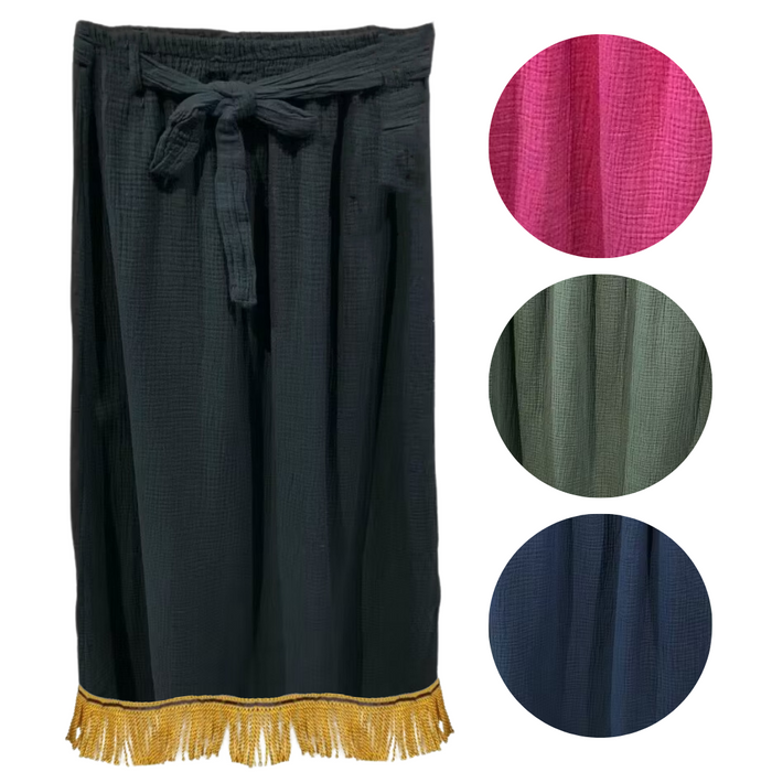 100% Cotton Drawstring Skirt