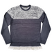 Contrast Panel Fringed Sweater - Free Worldwide Shipping- Sew Royal US