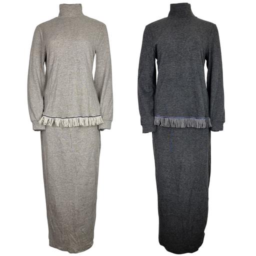 Turtleneck Top & Skirt Set - Free Worldwide Shipping- Sew Royal US