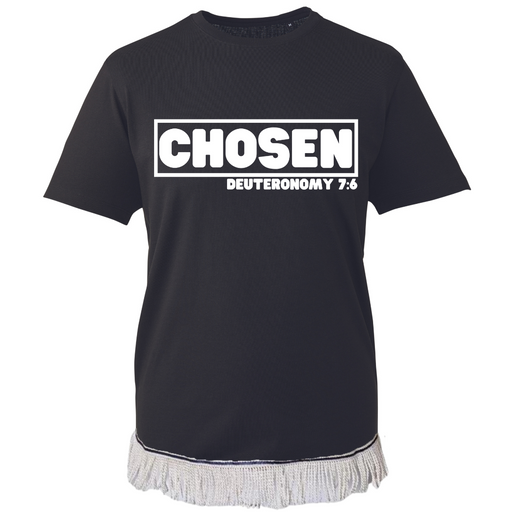 CHOSEN Fringed T-Shirt (7 Colours) - Free Worldwide Shipping- Sew Royal US