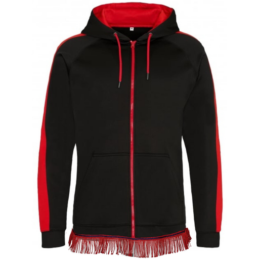 Zip Up Hoodie with Fringes (Unisex) - Free Worldwide Shipping- Sew Royal US