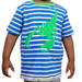 Boys Blue/White Striped T-Shirt - Free Worldwide Shipping- Sew Royal US