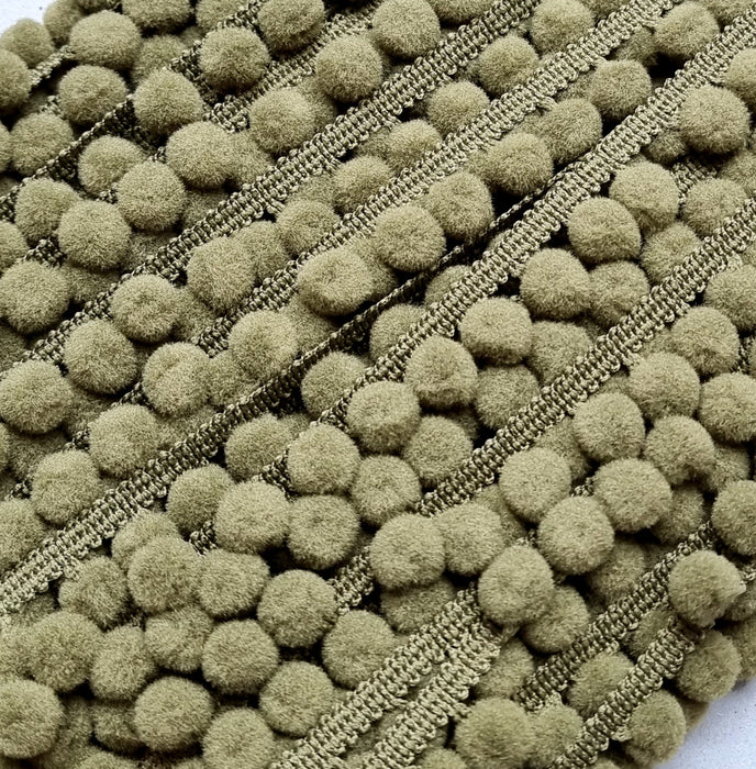 Medium Pom Pom Fringe Trim (18mm) - Free Worldwide Shipping- Sew Royal US