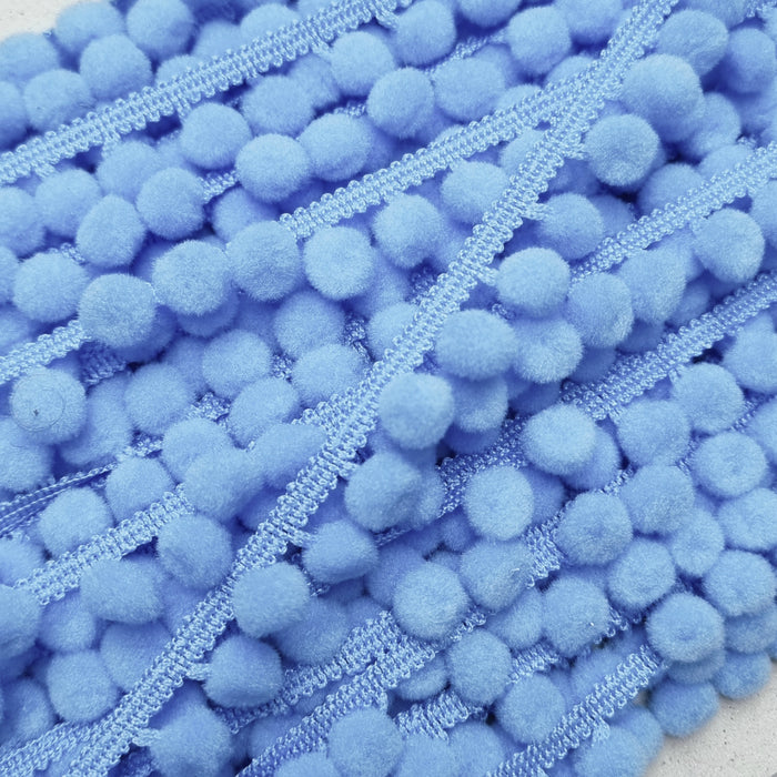Medium Pom Pom Fringe Trim (18mm) - Free Worldwide Shipping- Sew Royal US