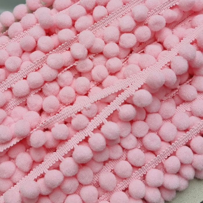 Medium Pom Pom Fringe Trim (18mm) - Free Worldwide Shipping- Sew Royal US