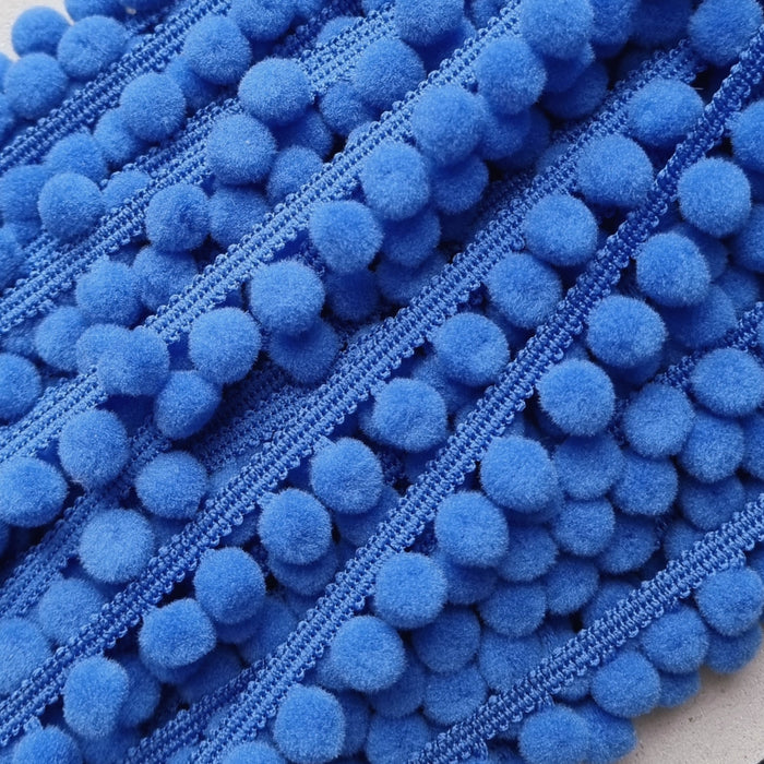 Medium Pom Pom Fringe Trim (18mm) - Free Worldwide Shipping- Sew Royal US