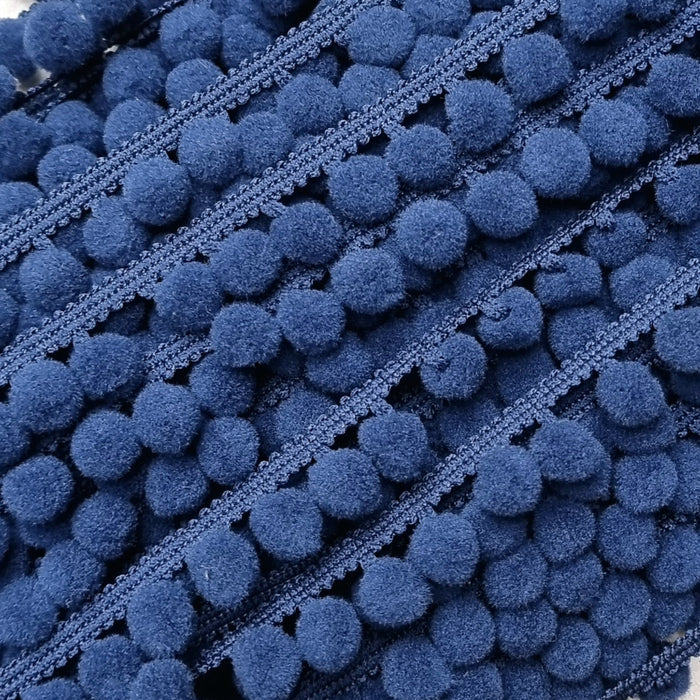 Medium Pom Pom Fringe Trim (18mm) - Free Worldwide Shipping- Sew Royal US