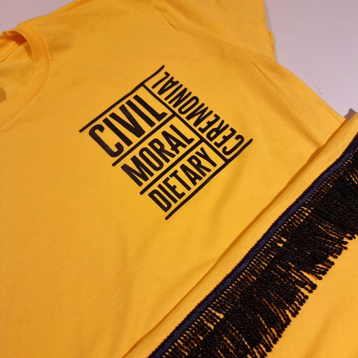 4 LAWS Fringed T-Shirt - Free Worldwide Shipping- Sew Royal US