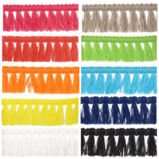 27mm Polyester Tassel Fringe - Free Worldwide Shipping- Sew Royal US