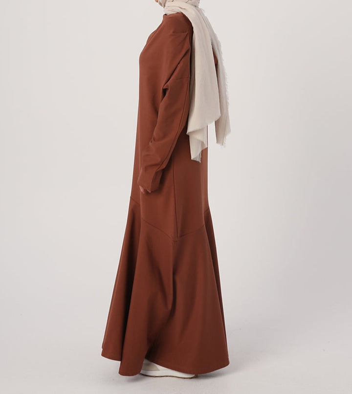 Cowl Neck Hooded Maxi Dress