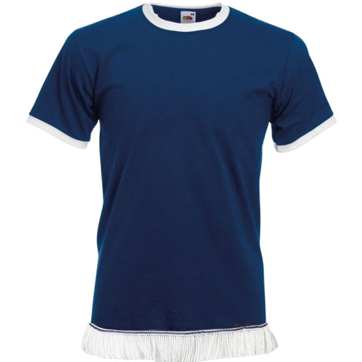 Men's Ringer Fringed T-Shirt - Free Worldwide Shipping- Sew Royal US