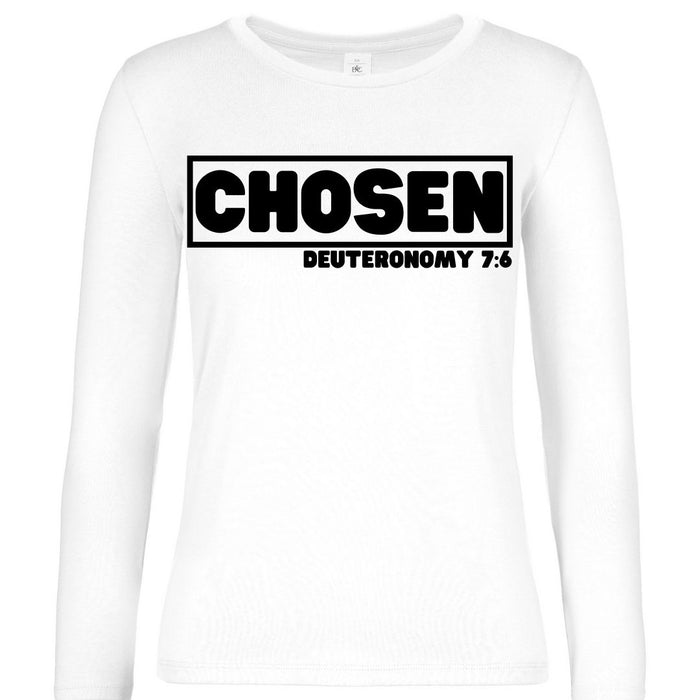 Women's Chosen Long Sleeve Fringed T-Shirt - Free Worldwide Shipping- Sew Royal US