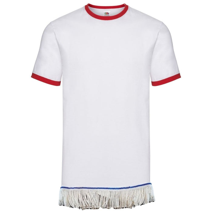 Men's Ringer Fringed T-Shirt - Free Worldwide Shipping- Sew Royal US