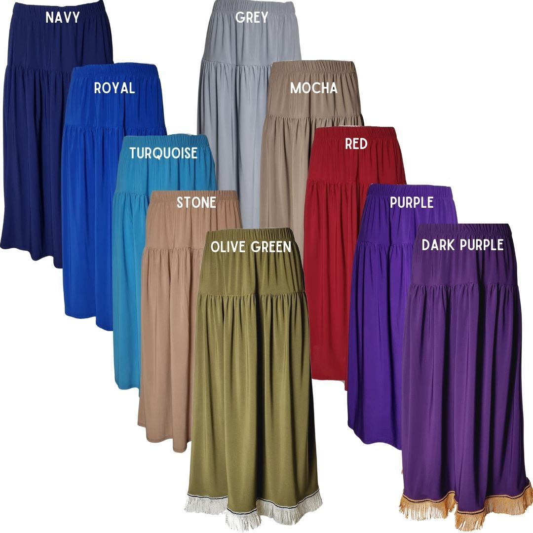 Simple Midi Skirt (12 Colours) - Free Worldwide Shipping- Sew Royal US