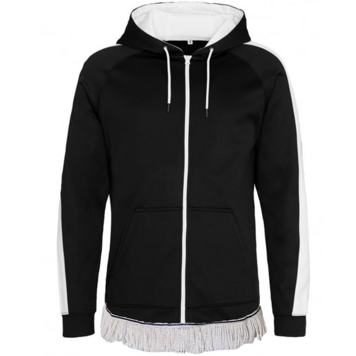 Zip Up Hoodie with Fringes (Unisex) - Free Worldwide Shipping- Sew Royal US