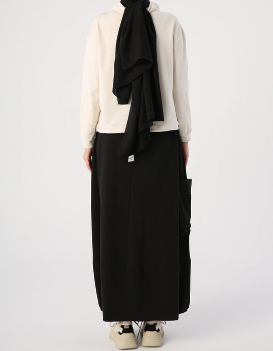 Cowl Neck Top & Skirt Set