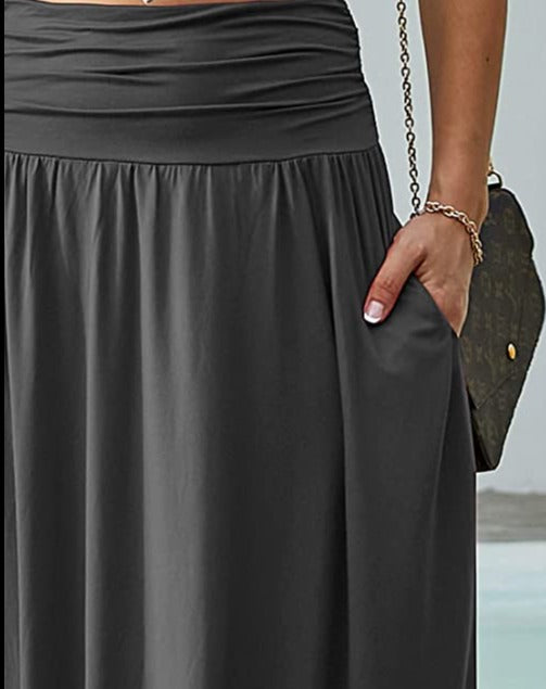 Everyday Maxi Skirt with Pockets (7 Colors)