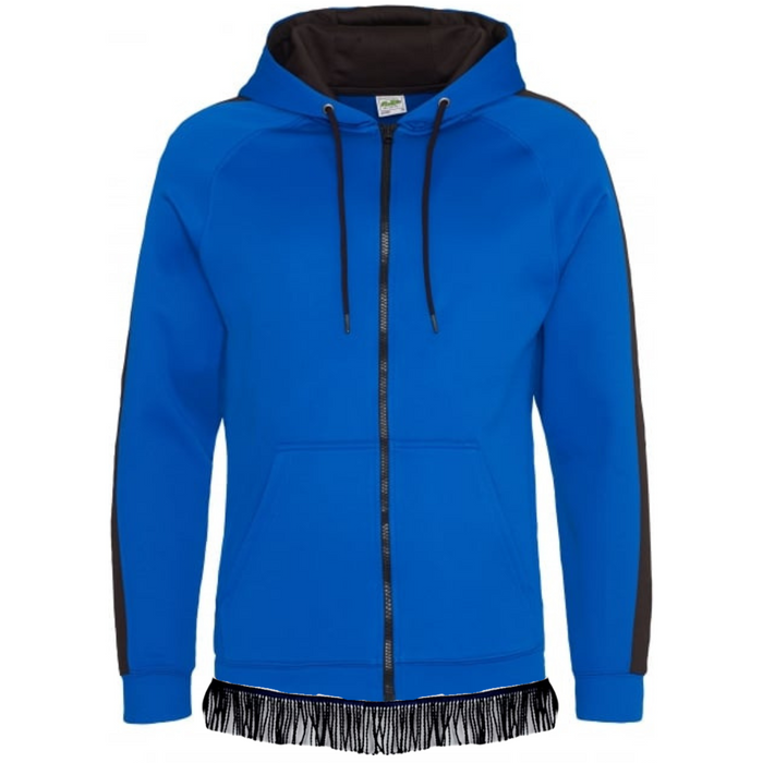Zip Up Hoodie with Fringes (Unisex) - Free Worldwide Shipping- Sew Royal US