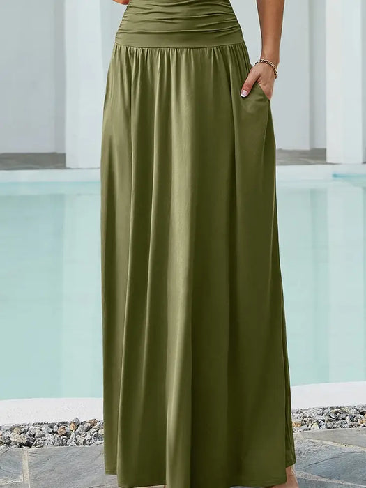 Everyday Maxi Skirt with Pockets (7 Colors)