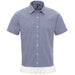Men's Gingham Short Sleeve Fringed Shirt (4 Colors) - Free Worldwide Shipping- Sew Royal US