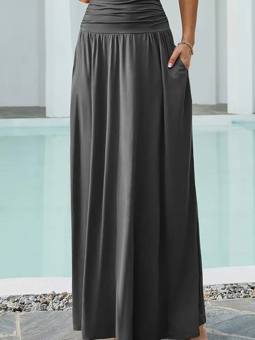 Everyday Maxi Skirt with Pockets (7 Colors)