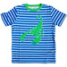 Boys Blue/White Striped T-Shirt - Free Worldwide Shipping- Sew Royal US