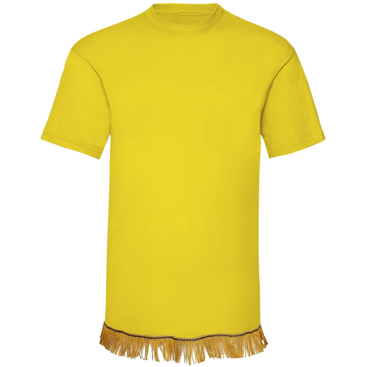 Men's Plain Short Sleeve Fringed T-Shirt - Free Worldwide Shipping- Sew Royal US