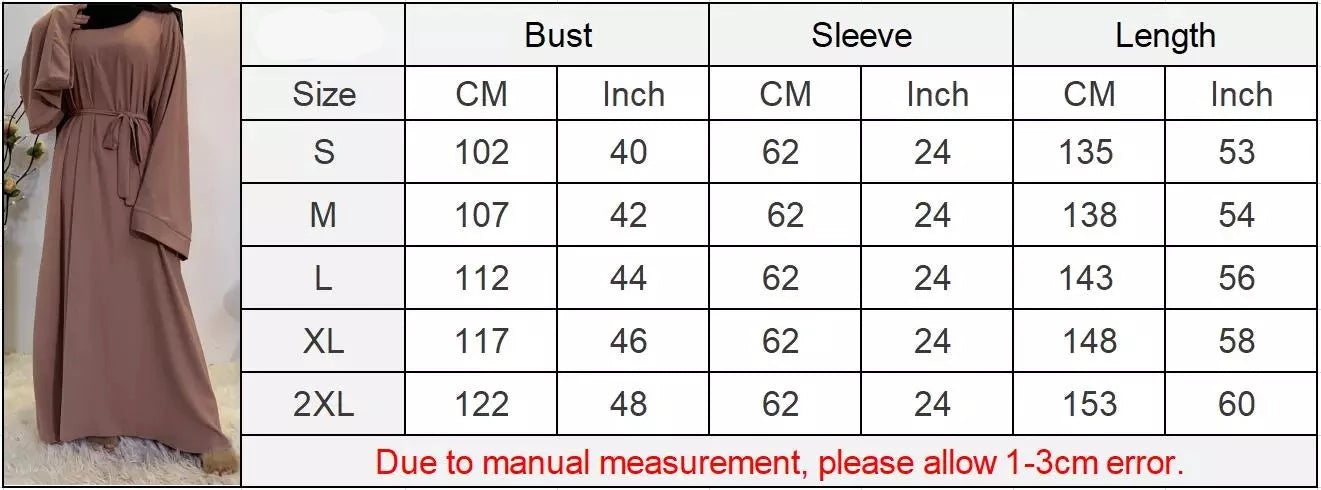 Classic Plain Closed Abaya Dress (7 Colors) - Free Worldwide Shipping- Sew Royal US